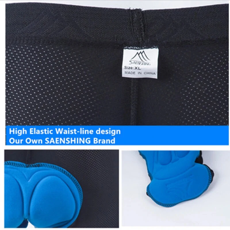(image for) Men's Cycling Pant 3D Gel Breathable Shockproof Elastic Sweat-absorbent Thickened Sport Shorts Underpants for Bicycle Motorcycle