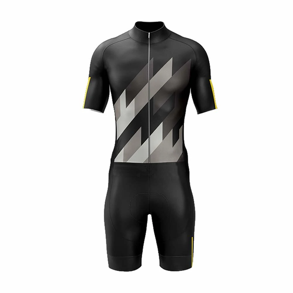(image for) TENGOO Cycling Jersey Set Short Sleeve Jersey + Cycling Shorts With Seat Padding Made of Breathable Quick-Drying Sun Protection Fabric for Bicycle Road Bike MTB
